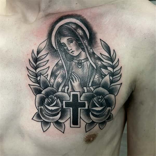 tatuagem de virgem maria no peito3