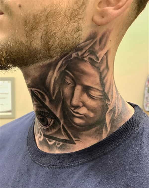 tatuagem de virgem maria no pescoço1