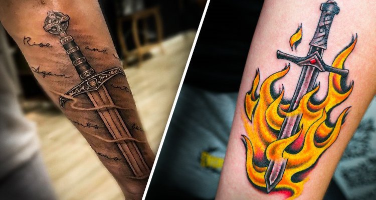 Ideias para tatuagens com espadas